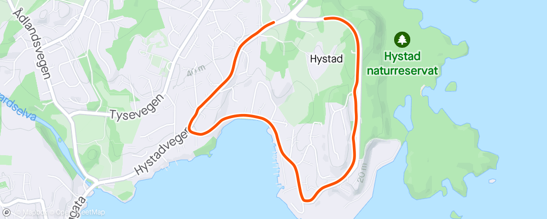 Map of the activity, Gåtur