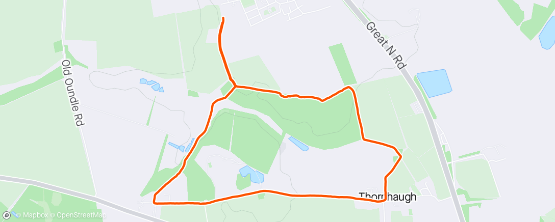 Map of the activity, Morning Walk with the dogs
