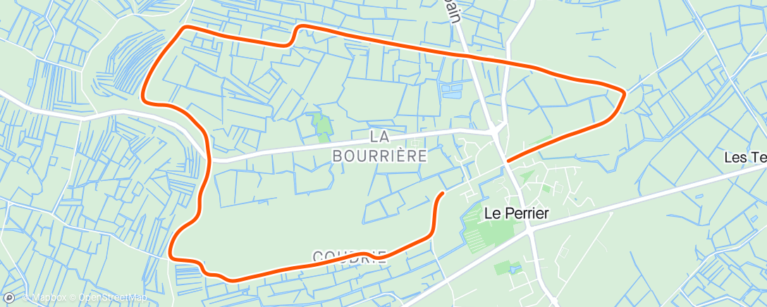 Map of the activity, 5km seule et 3 avec mr ❤️