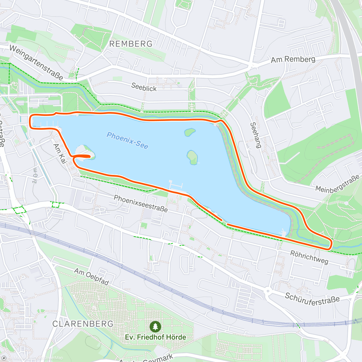 Map of the activity, Rundgang Phoenixsee