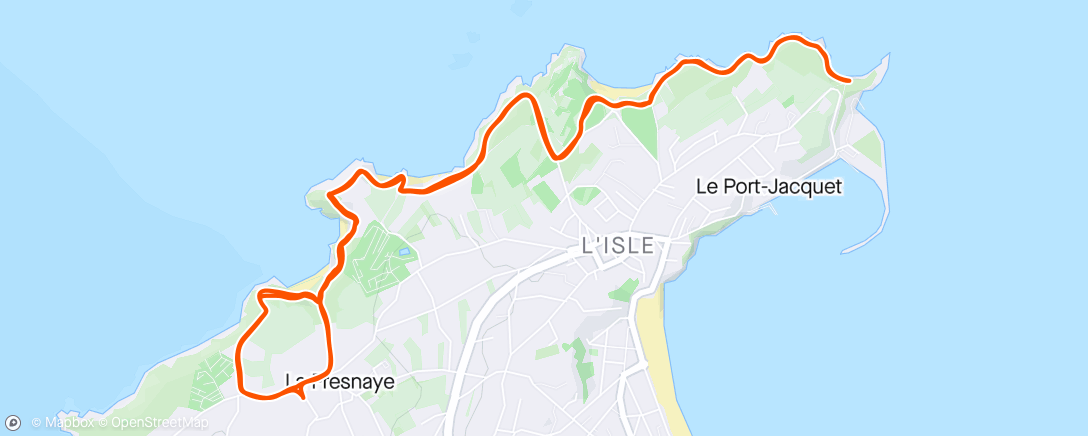 Карта физической активности (Saint-Cast Trail 450d+ avec Albane)