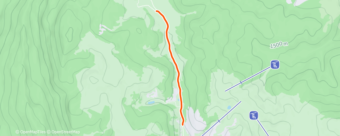 Map of the activity, Afternoon Trail Run