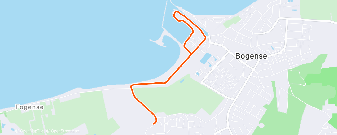 Map of the activity, Morning Walk