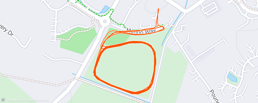 Map of the activity, Morning Run