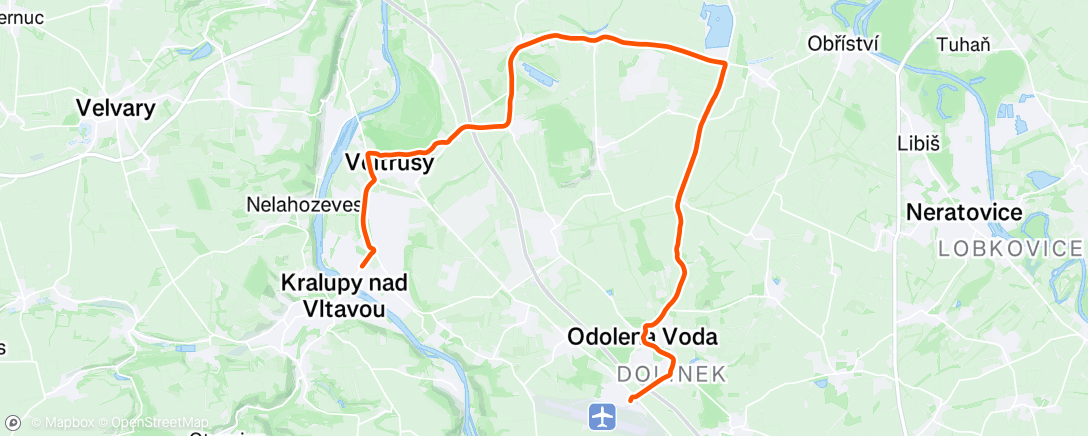 Map of the activity, Morning Ride