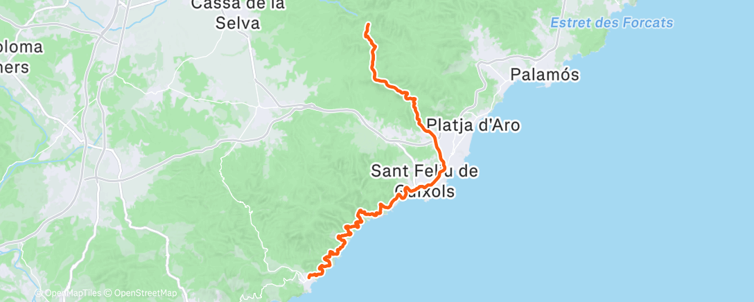 Map of the activity, Morning Ride