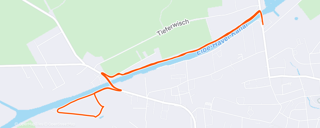 Карта физической активности (Afternoon Walk)