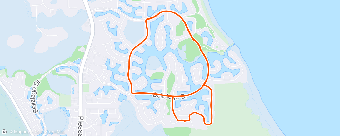 Map of the activity, Bellalago Loop Reverse