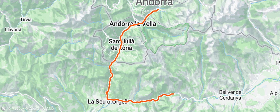 Map of the activity, Morning Ride