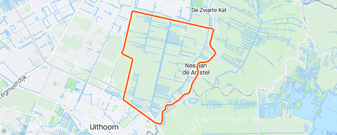 Mapa de la actividad, Ronde van Nes ad Amstel