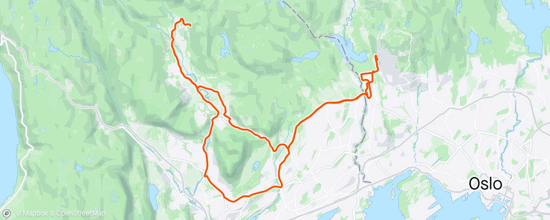 Map of the activity, Trilletur Lommedalen og rundt Kolsås