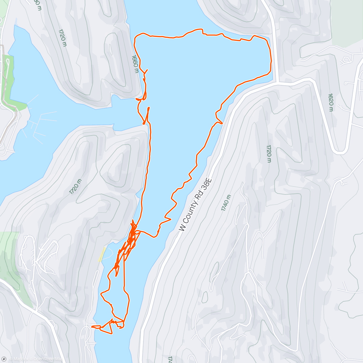Map of the activity, Long day on the water