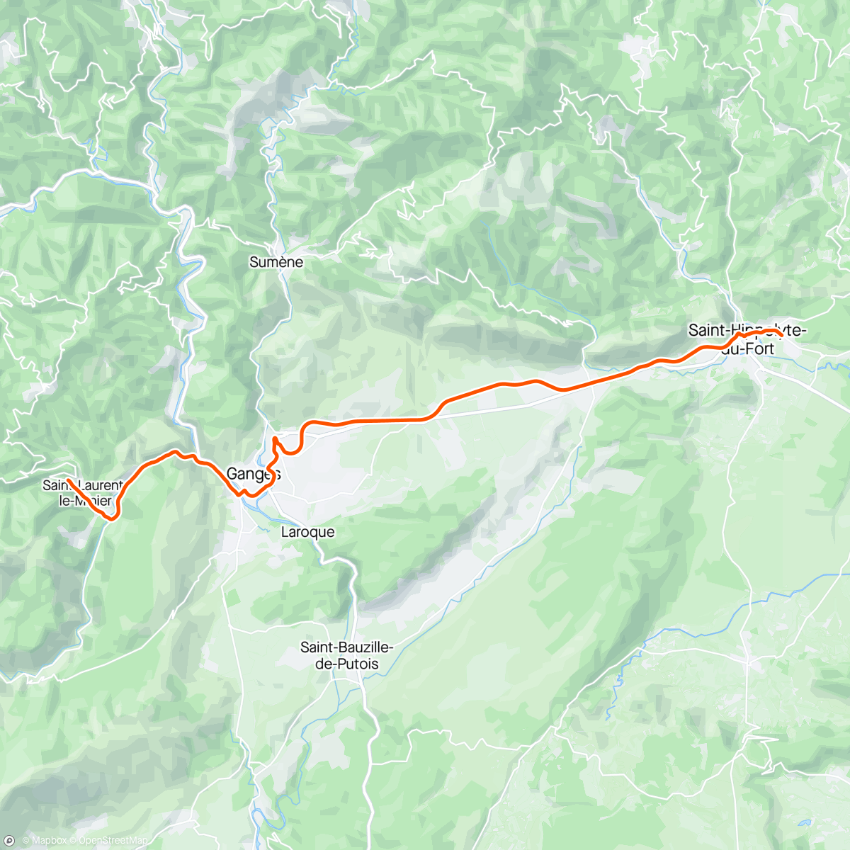 Map of the activity, Early morning Gravel Ride