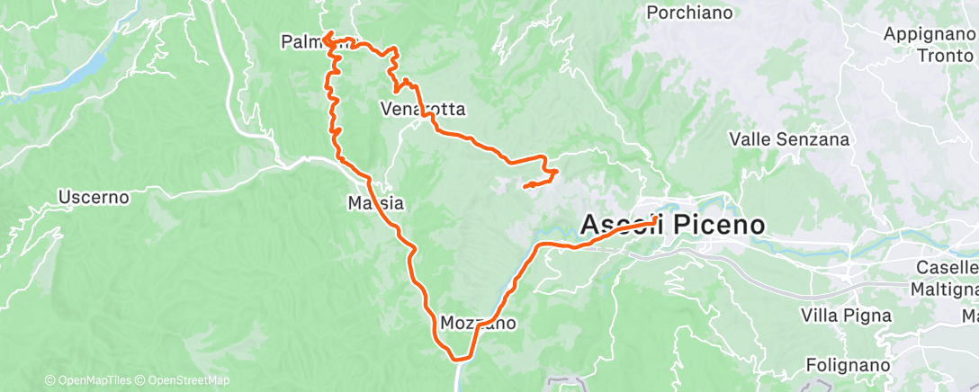 Map of the activity, Sgambatina