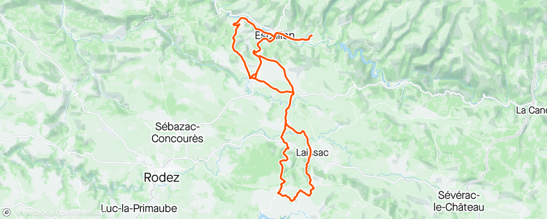 Map of the activity, Sortie vélo bozsport