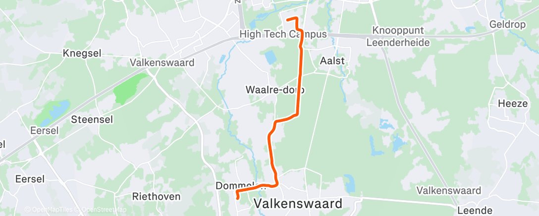 Карта физической активности (Lunch Ride)