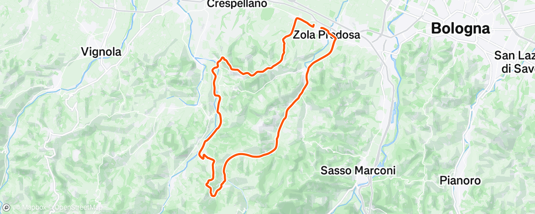 Map of the activity, Morning Ride
