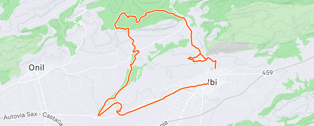 Map of the activity, Morning Ride