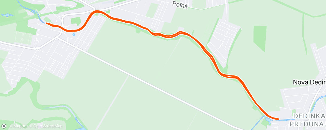 Map of the activity, Lunch Run