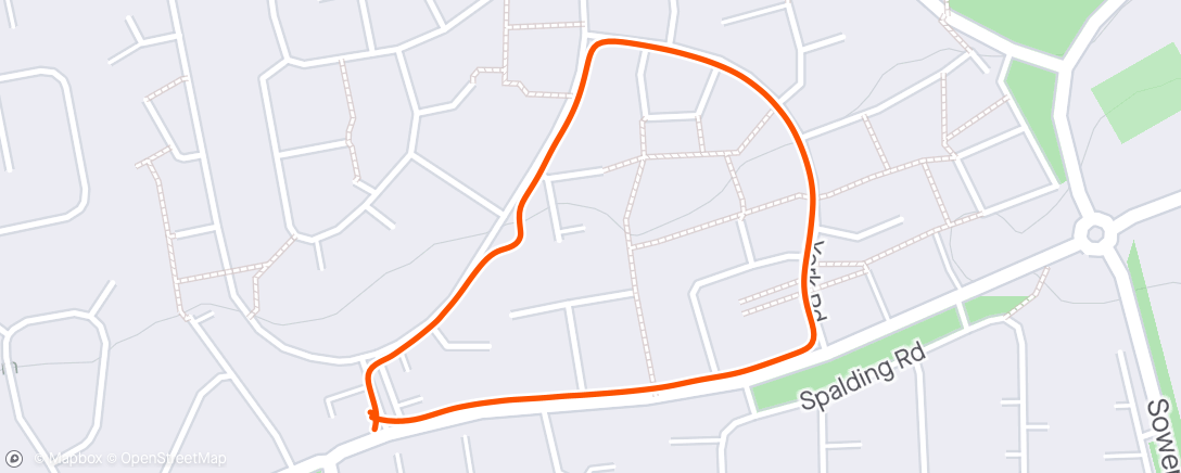Map of the activity, Evening Walk