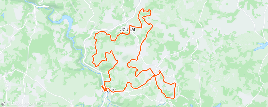 Map of the activity, Trail glenic