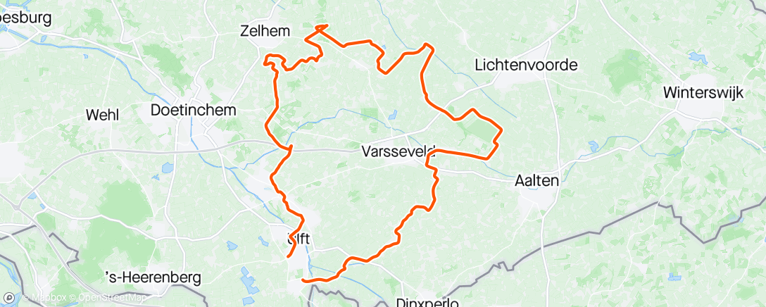 Map of the activity, Morning gravelRide