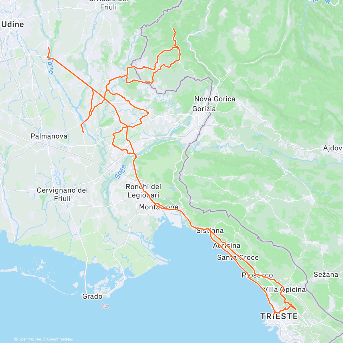 Map of the activity, Morning Ride