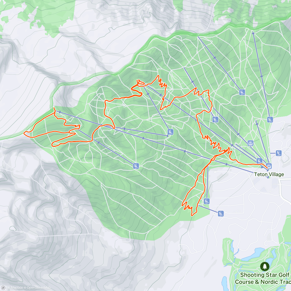 Map of the activity, Woof.