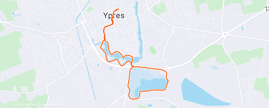 Map of the activity, Morning Hike