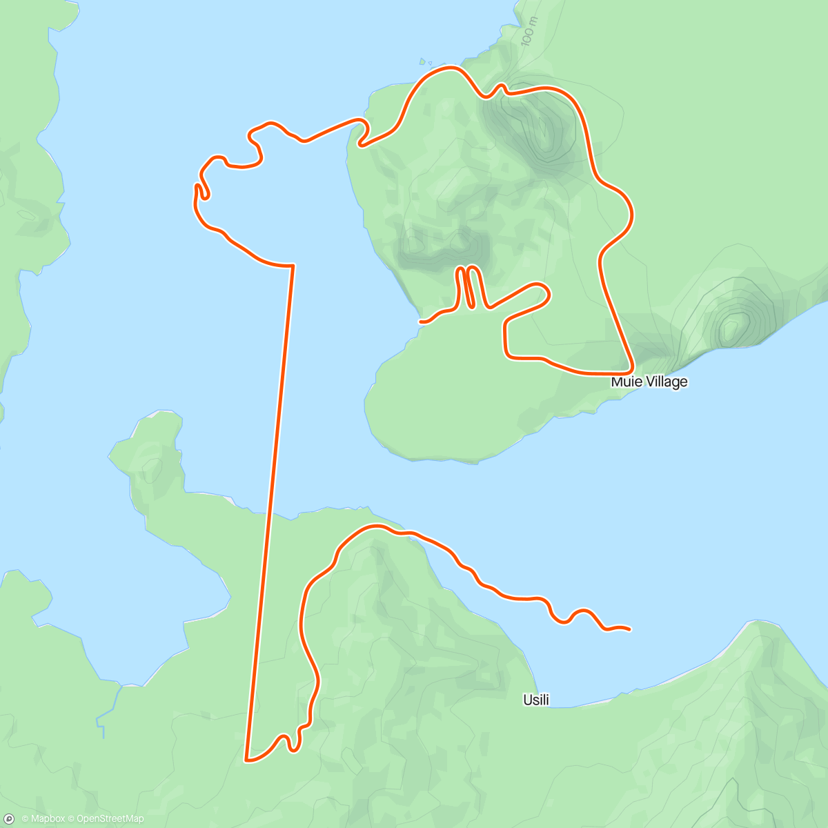 Map of the activity, Zwift: Volcano Flats Warmup with Coco