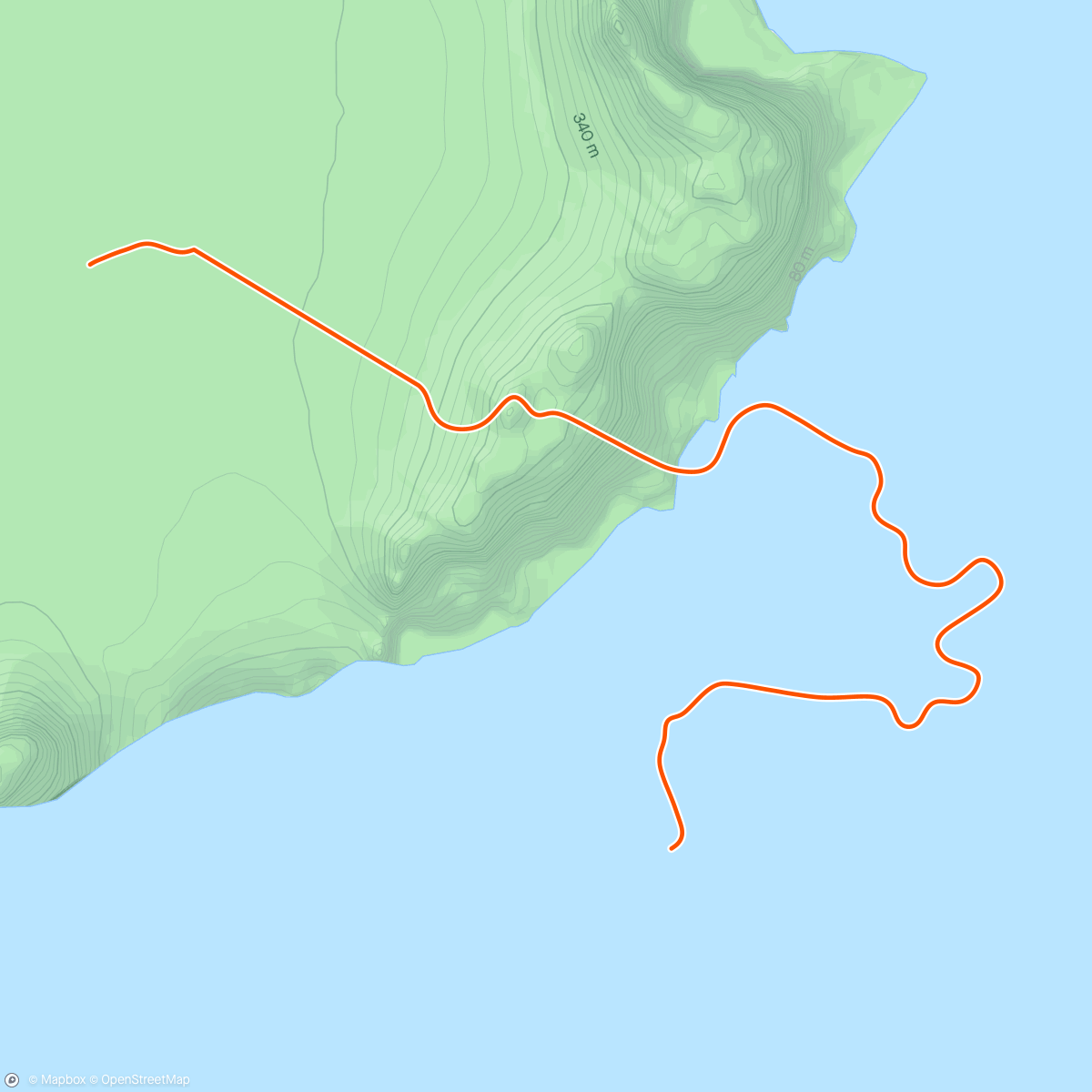 Map of the activity, Zwift - Watopia