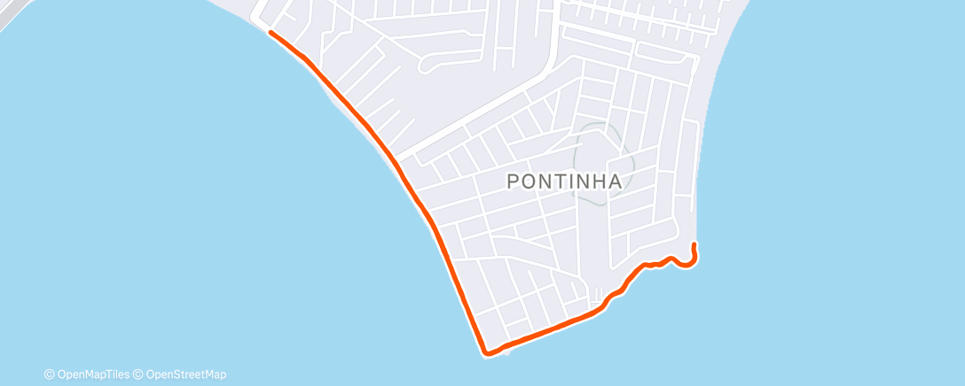 Map of the activity, Corrida matinal