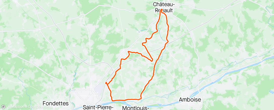Map of the activity, Sortie vélo le matin avec Armel