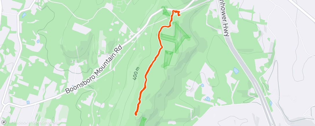 Map of the activity, Evening Walk