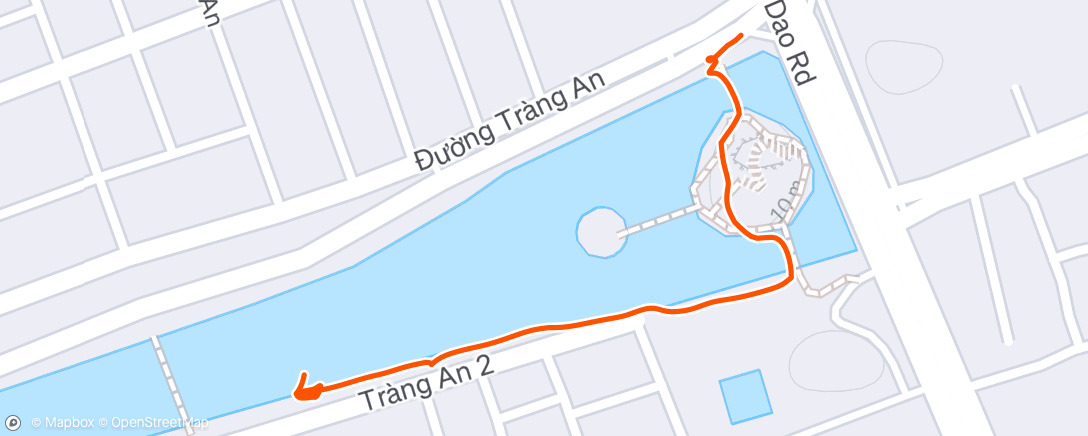 Map of the activity, Afternoon Walk