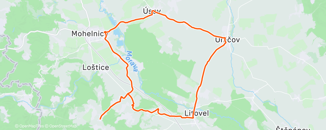 Карта физической активности (Morning Ride)