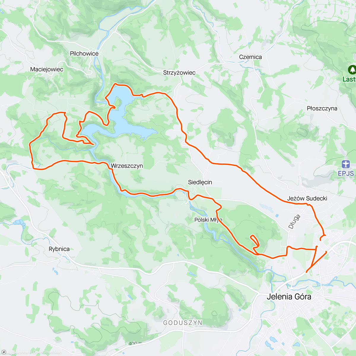 Map of the activity, Night ride z chłopakami 🤘👌😁