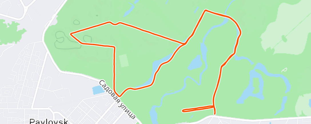 Карта физической активности (Северный лыжный заезд (день))