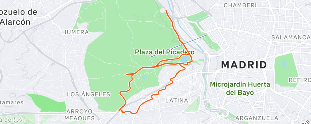 Map of the activity, Llanero solitario