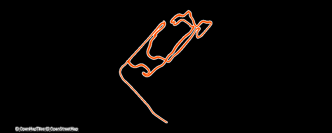 Map of the activity, Cycling