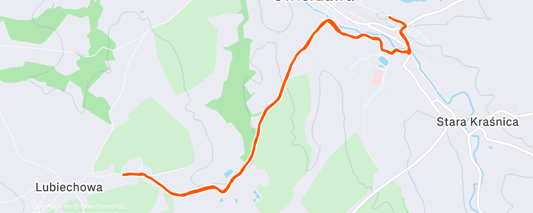 Map of the activity, Morning Run