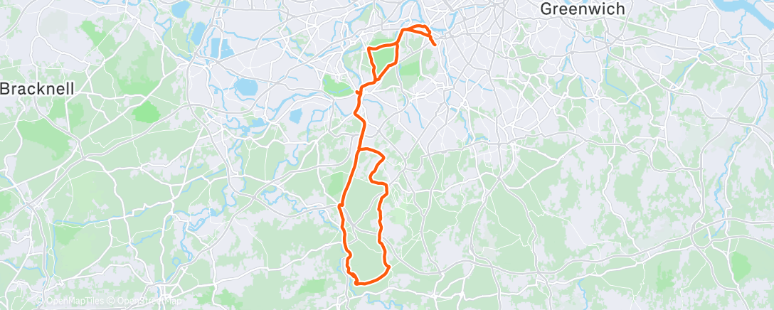 Map of the activity, Morning Ride