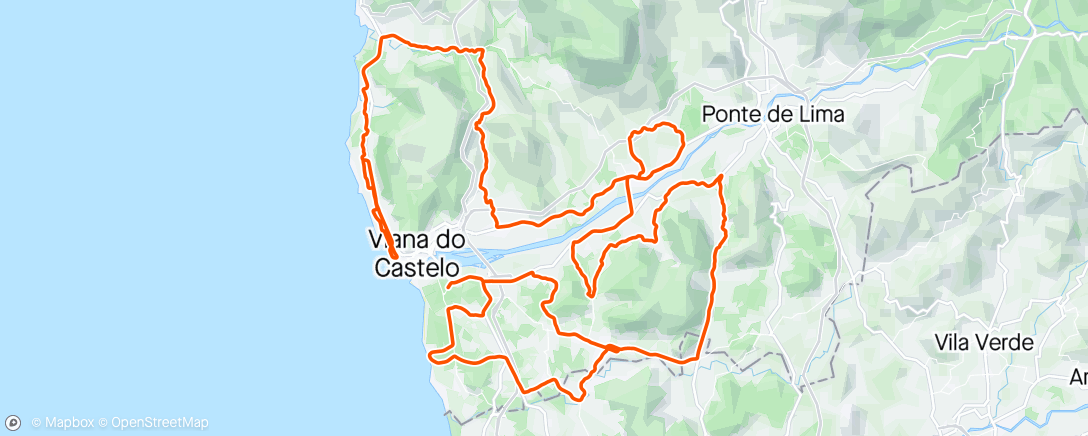Map of the activity, Clássica de Viana 🇵🇹