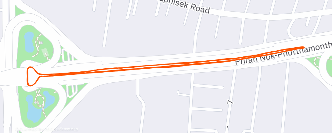 Map of the activity, Morning Run