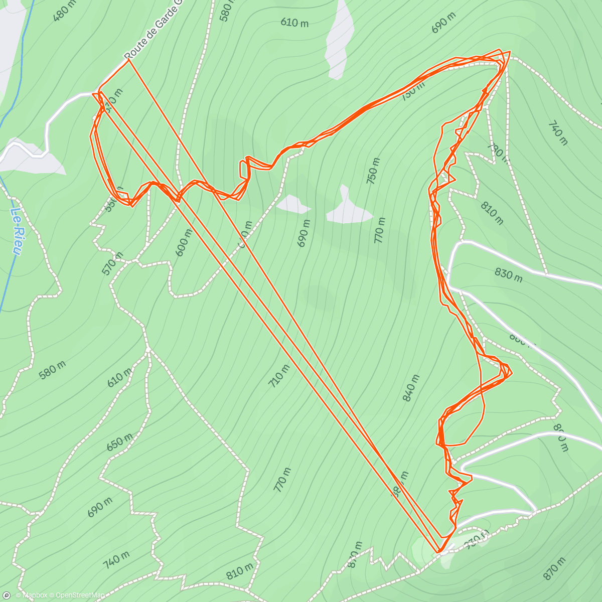 Map of the activity, NYONS 😍 Shuttles