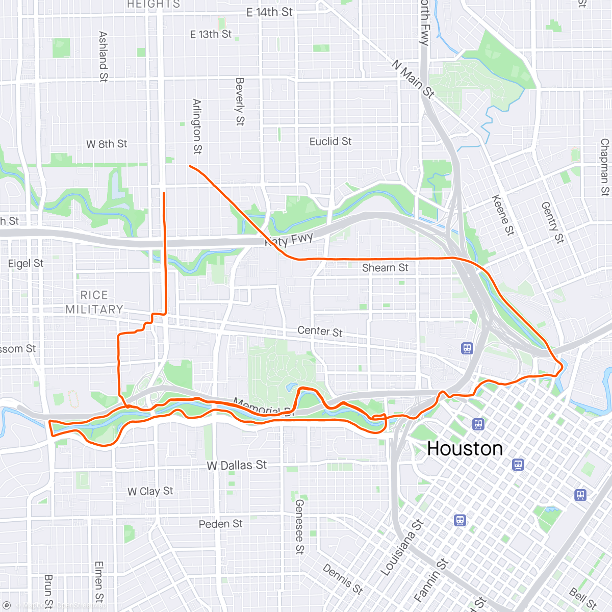Map of the activity, Owen’s Recovery Ride