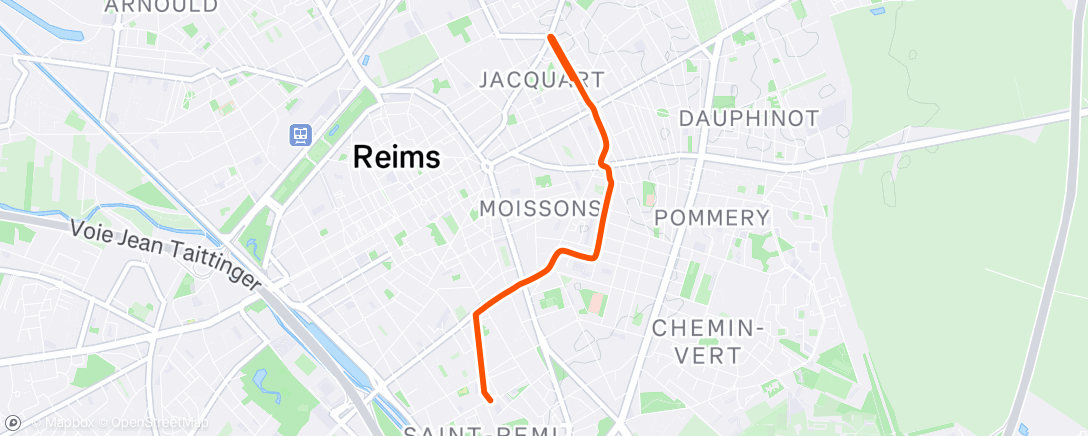 Map of the activity, Afternoon Ride