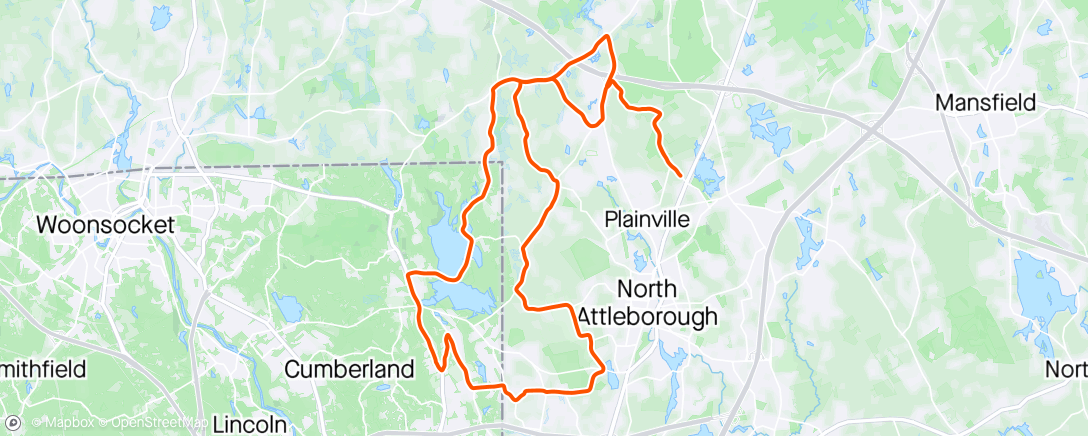 Карта физической активности (First outdoor ride of 2024)