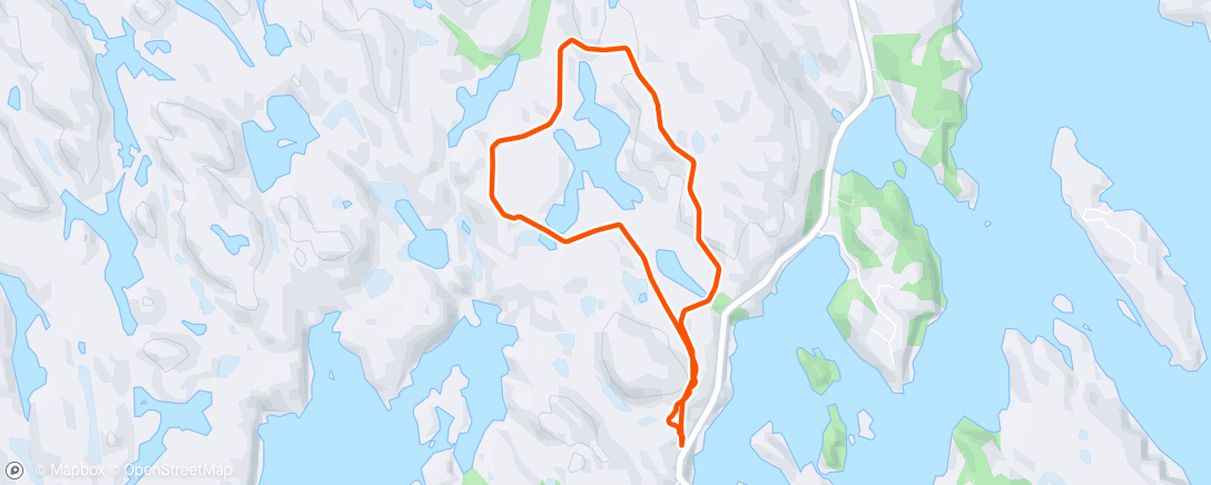 Map of the activity, Rundt Araskårvatnet med Timian