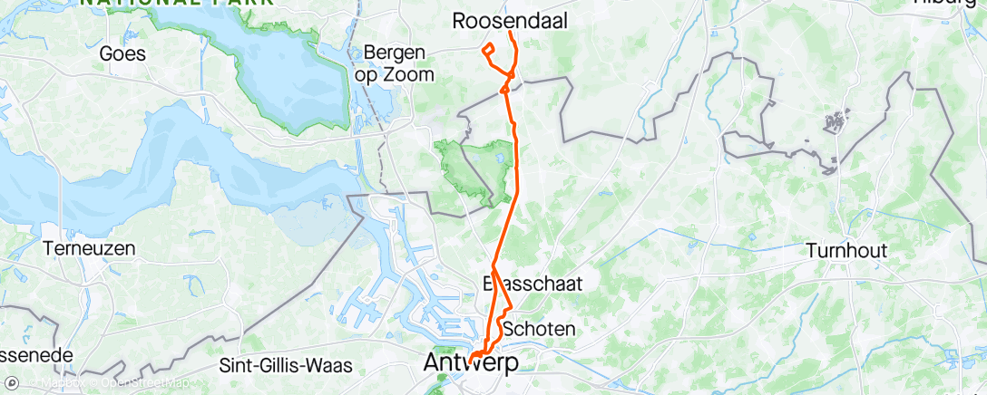 アクティビティ「Roosendaal 04-04-2924」の地図